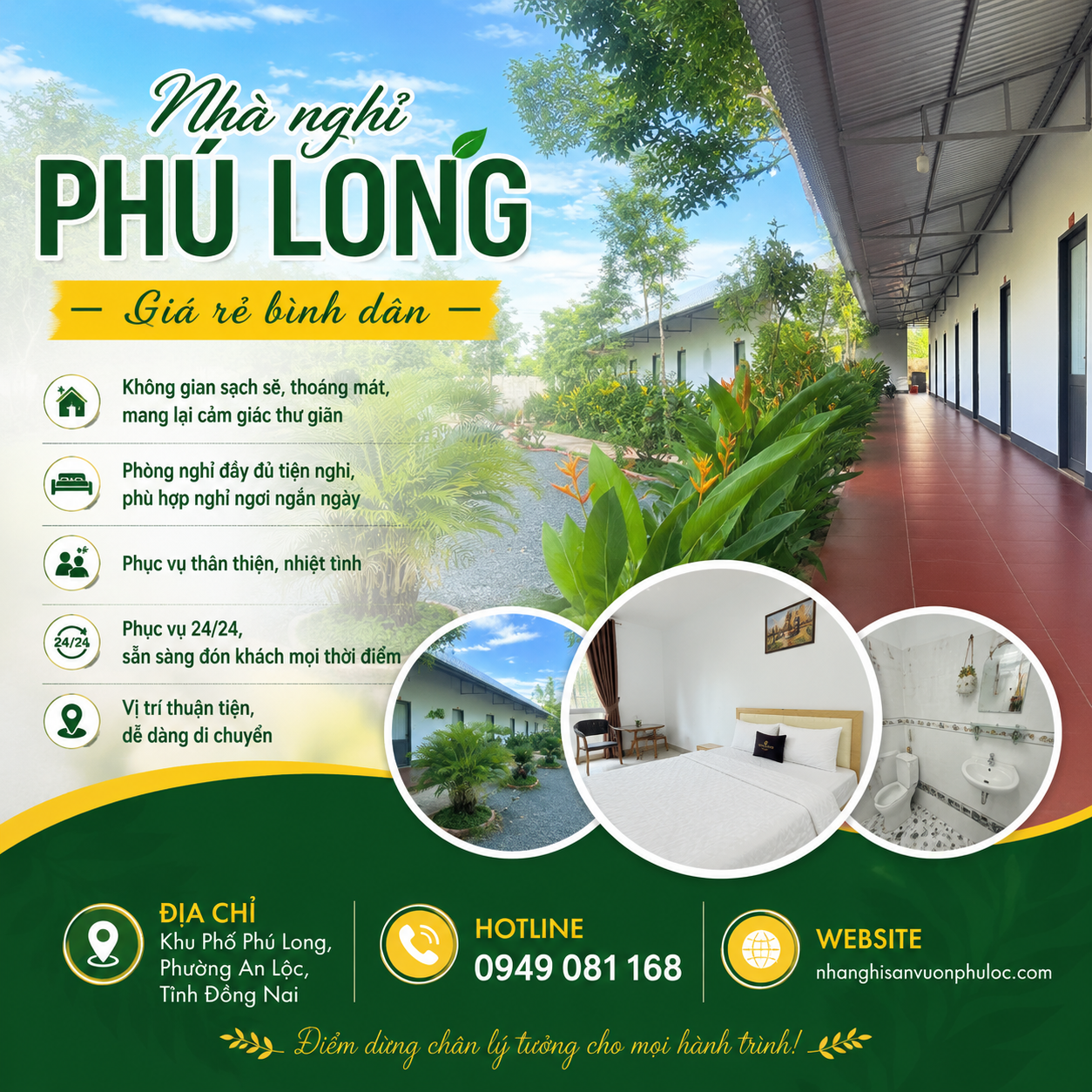 nhà nghỉ giá rẻ bình dân Đồng Na